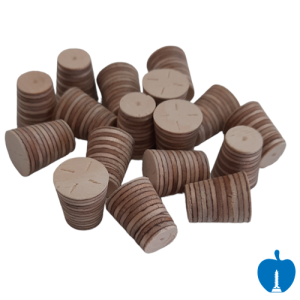16mm Tap Fit Tapered Birch Plywood Plugs 100pcs