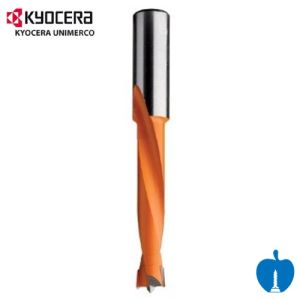 9.5mm Diameter x 77mm Overall Length 2 Flute Lip & Spur Dowel Drill Bit L/H Kyocera Unimerco