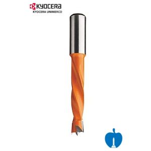 14mm Diameter x 77mm Overall Length 2 Flute Lip & Spur Dowel Drill Bit L/H Kyocera Unimerco