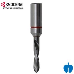 3mm Diameter x 70mm Overall Length Through Point Dowel Drill Bit L/H Kyocera Unimerco