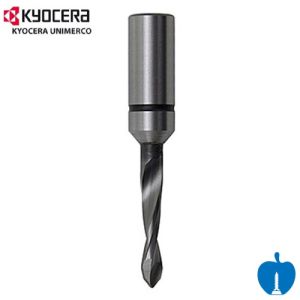 3mm Diameter x 57mm Overall Length Through Point Dowel Drill Bit R/H Kyocera Unimerco