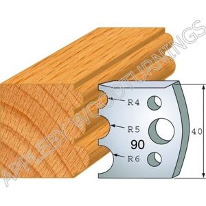 Profile No. 90  40mm Euro Knives, Limitors and Sets