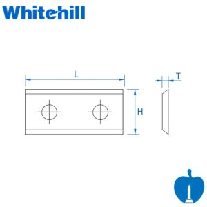 100mm Reversible Knives Solid Carbide Tips to suit Whitehill 030T00100