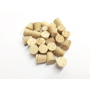 8mm Larch Cross Grain Tapered Wooden Plugs