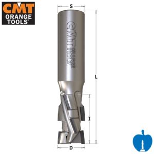 20mm Diameter x 27mm Cut Length CNC PCD Diamond Up/ Down Compression Router Cutter With Shear Angle Z=2+2 R/H CMT 