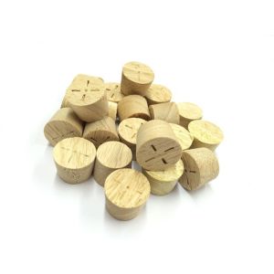 15mm Idigbo Tapered Wooden Plugs 100pcs