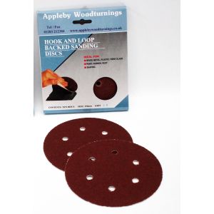 80 pack 150mm Hook & Loop Sanding Discs Various Grit Sizes