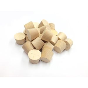 25mm Maple Cross Grain Tapered Wooden Plugs 100pcs