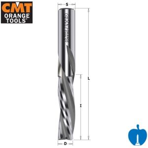 12mm Diameter x 42mm Cut Length CNC Positive Up Cut Finishing Spiral Router 3 Flute R/H CMT 193.121.11