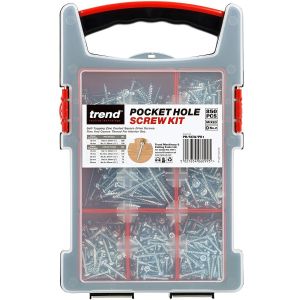 Trend Pocket Hole Selection pack-850 Screws in Carry Case