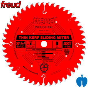 216mm Diameter 48 Tooth Freud Negative Crosscut Mitre Circular Saw Blade With 30mm Bore 