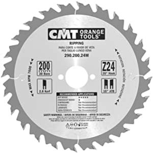 CMT Deep Rip Saw Blade 200mm Z=24 Id=30mm ATB