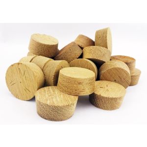 19mm Iroko Cross Grain Tapered Wooden Plugs