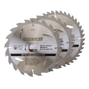 3 pack 190mm TCT Circular Saw Blades to suit  BLACK & DECKER 64T,KS65,P3710