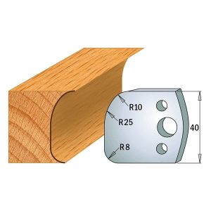 40mm Euro Profile No.62 Knives CMT 690.062 - 1 pair