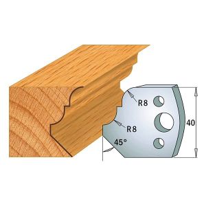 40mm Euro Profile No.73 Knives CMT 690.073 - 1 pair