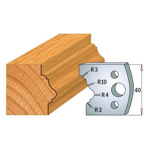 40mm Euro Profile No.102 Knives CMT 690.102 - 1 pair