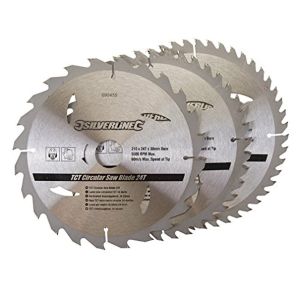 3 Pack 210mm TCT Circular Saw Blades Id=30mm to suit DRAPER SMS210A,MS210B