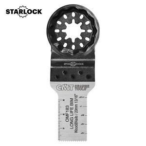 20mm Long Life Plunge and Flush-Cut Starlock Multi Cutter for Wood & Nails