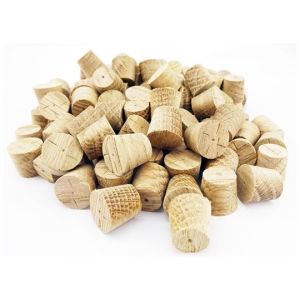 13mm American White Oak Cross Grain Tapered Wooden Plugs 100pcs