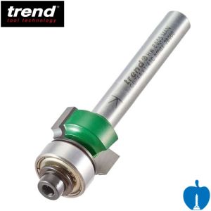 Trend Rounding Over Bottom Bearing Router Cutter with 1.6mm Radius 1/4" Shank C074A