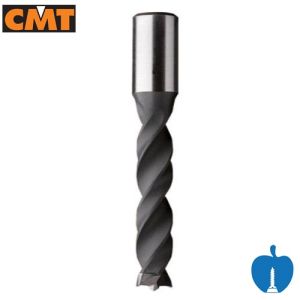 12mm Diameter x 105mm Overall Length 4 Flute Lip & Spur Dowel Drill Bit R/H CMT