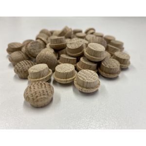 1/2 Inch Oak Button Head Mushroom Screw Cover Plugs 100pcs