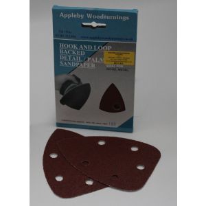 40 Pack 140mm Detail Palm Sanding Pads Various Grit Sizes