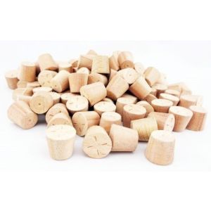 10mm Red Grandis Tapered Wooden Plugs 100pcs