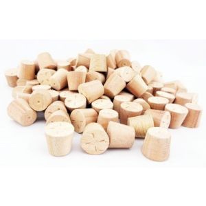 12mm Red Grandis Tapered Wooden Plugs 100pcs