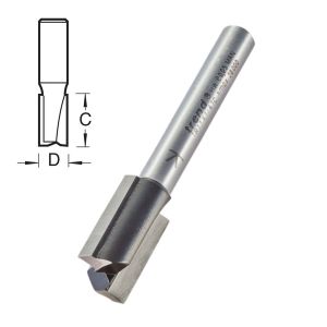 Trend 12mm dia x 19mm cut length S=1/2" 2-Flute Straight Router Cutter