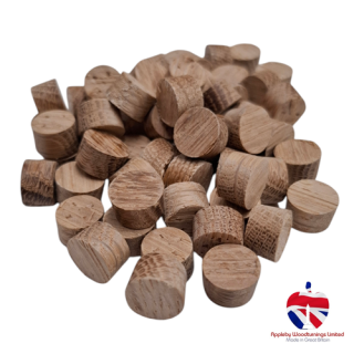 1/2" Tap Fit Tapered American White Oak Plugs 100pcs