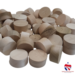 52mm Poplar Wooden Barrel Bung Whisky Distillery Shive 100pcs