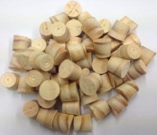 1/2" N/Zealand Pine Tapered Wooden Plugs 100pcs