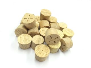 15mm Idigbo Tapered Wooden Plugs 100pcs