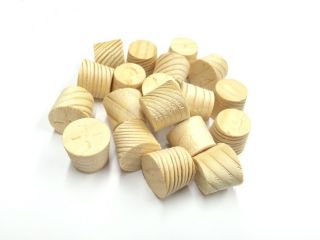 13mm Spruce Tapered Wooden Plugs 100pcs