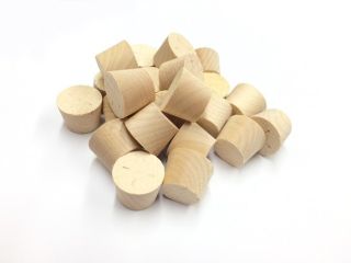 23mm MAPLE Tapered Wooden Plugs 100pcs