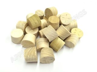 16mm Tulipwood Cross Grain Tapered Wooden Plugs