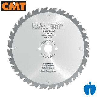 300mm Diameter 28 Tooth CMT Multi Rip Anti Kick-back Circular Saw Blade With 30mm Bore 278.028.12M