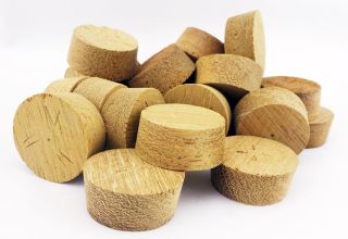 19mm Iroko Cross Grain Tapered Wooden Plugs