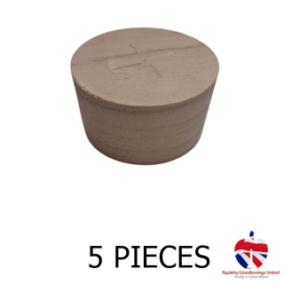 45mm Poplar Wooden Barrel Bung Whisky Distillery Shive 5pcs