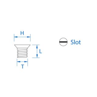 Short Spur Tip Fixing Screw M5 x 8 - 1pc