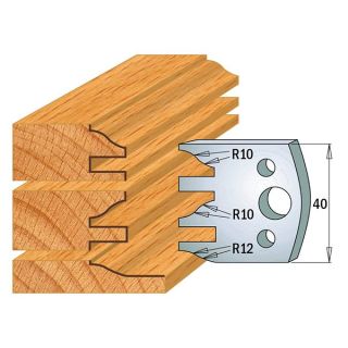 40mm Euro Profile No.124 Knives CMT 690.124 - 1 pair