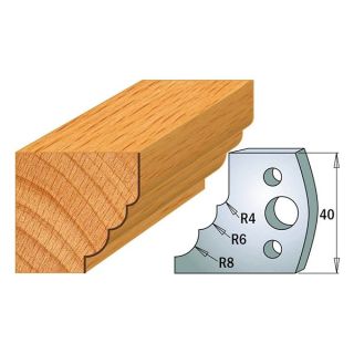 40mm Euro Profile No.132 Knives CMT 690.132 - 1 pair