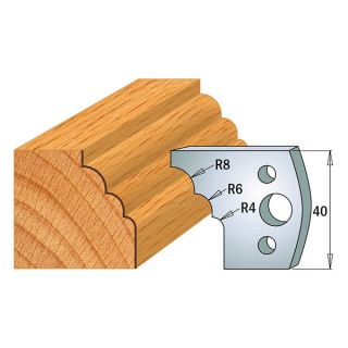 40mm Euro Profile No.133 Knives CMT 690.133 - 1 pair