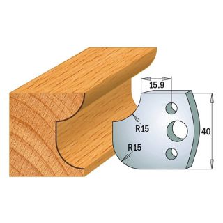 40mm Euro Profile No.177 Knives CMT 690.177 - 1 pair