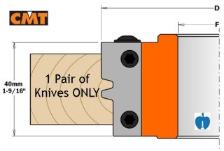 CMT Reversible Glue Joint Spare Tips per PAIR 695.009.01