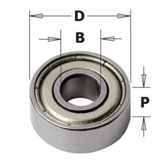 19mm x 6mm Router Cutter Replacement Bearing ID=6mm CMT