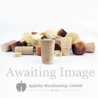 1/2 Inch Fumed  Tapered Wooden Plugs 100pcs