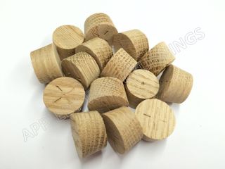 18mm American White Oak Tapered Wooden Plugs 100pcs